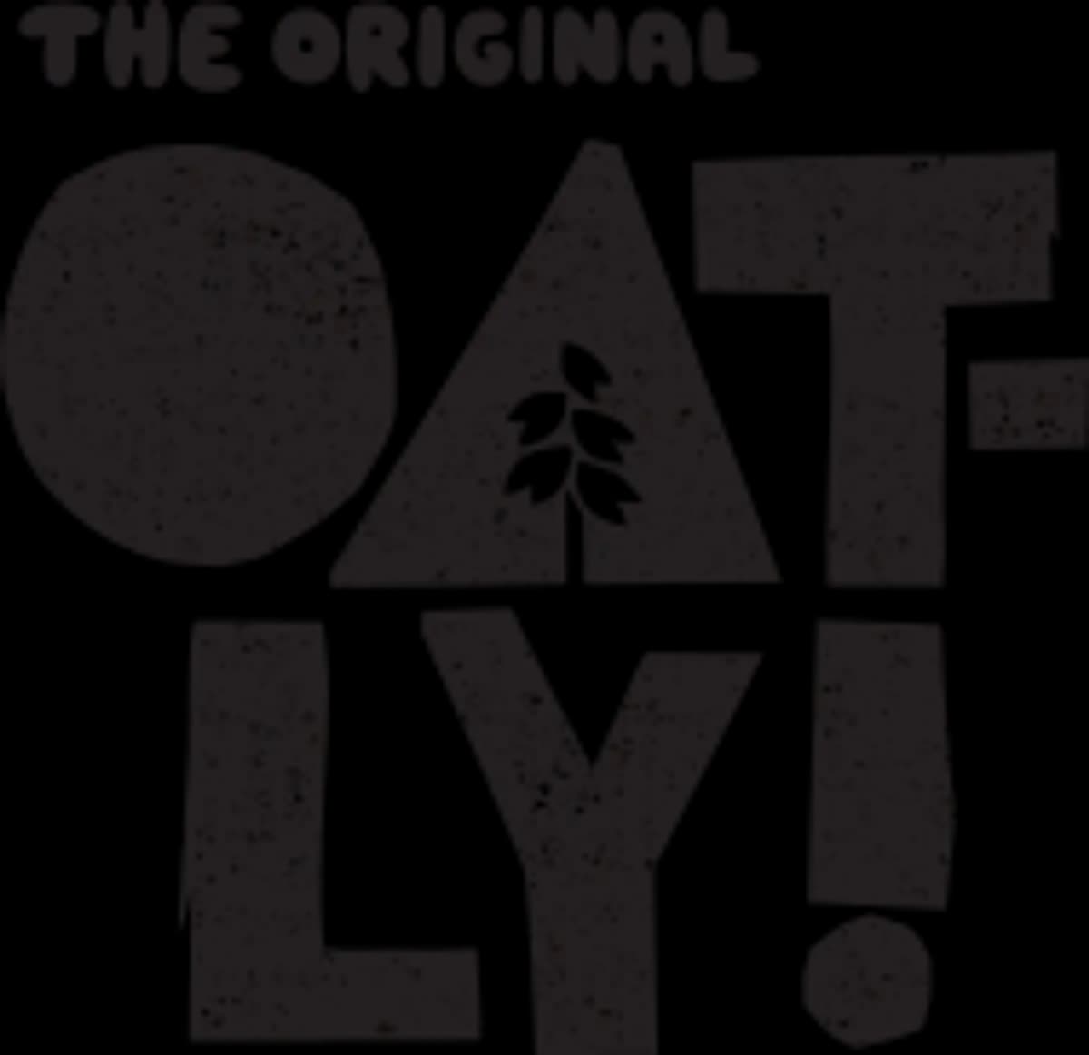 New Oatly Logo in Black with transparent background