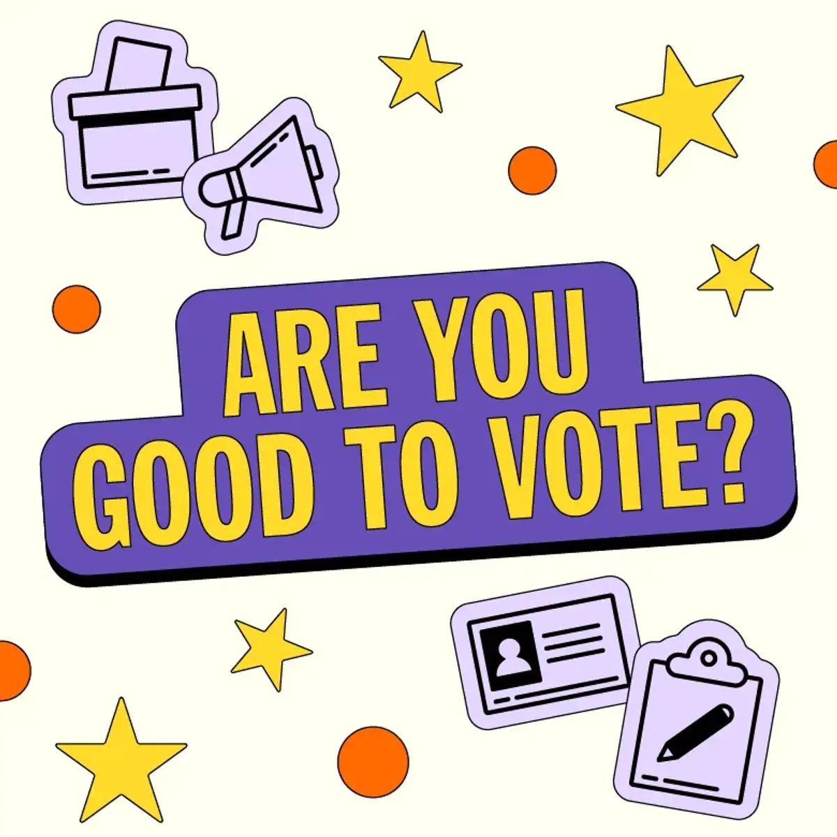Are you good to vote? logo