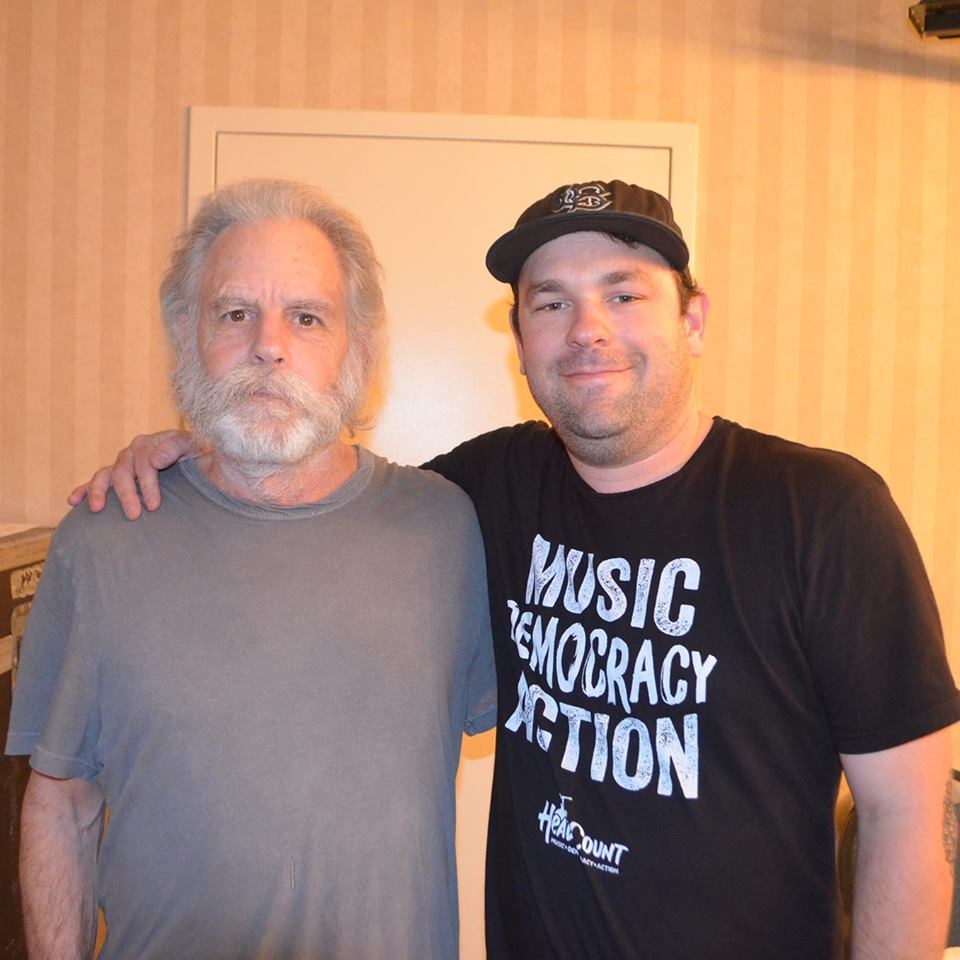 Bucket list check! Got to meet my music hero (and HeadCount Board Member) Bob Weir! Summer tour with him and his band was outstanding. We registered voters, hosted Participation Row, made a short film, gave away limited edition VOTE pins and auctioned off $200,000 worth of D’Angelico guitars for charity! 